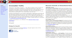 Desktop Screenshot of friendsofswaziland.org